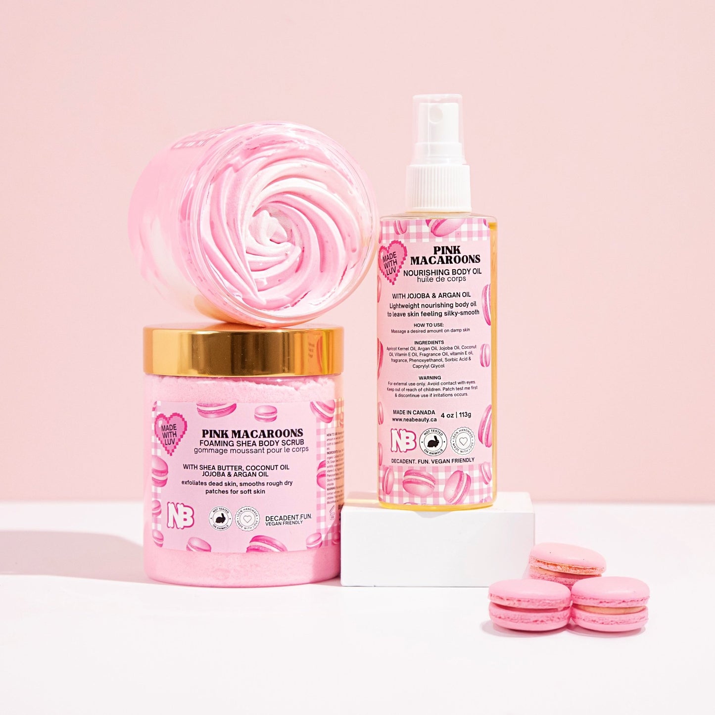 Pink Macaroons Selfcare Bundle - NEABEAUTY