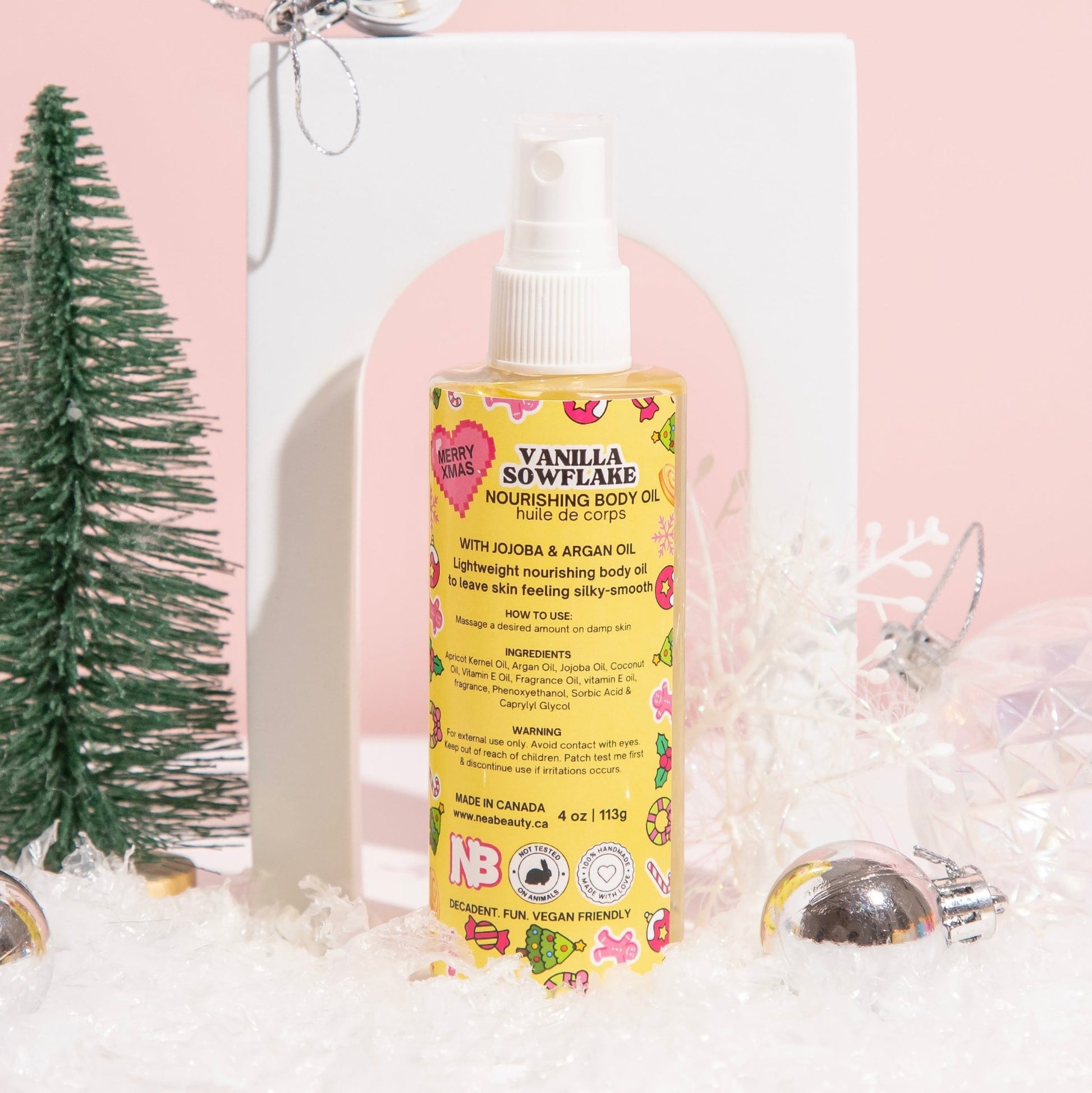 Vanilla Snowflake Body Oil - NEABEAUTY